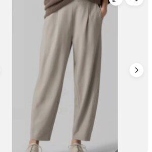 NWOT Eileen Fisher Felted Regenerative Wool Jersey Lantern Pant in Dove, Medium